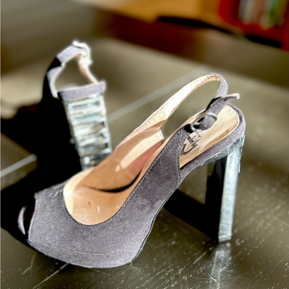 Platform Mirror “Disco” Heels, size 6 - Picture 3 of 7